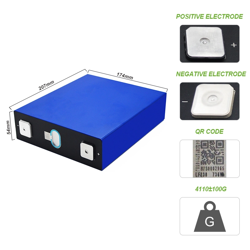 Lithium Iron Phosphate Grade a Rechargeable 3.2V 230ah Prismatic LiFePO4 Battery Cells