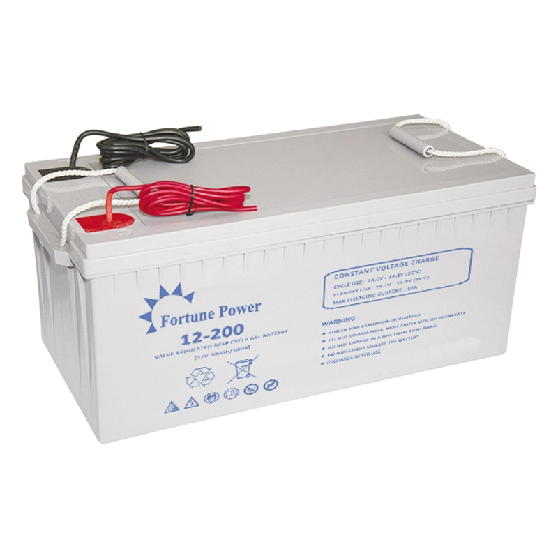 Rechargeable Solar Street Light Battery, 12V 200ah Battery Gel Battery