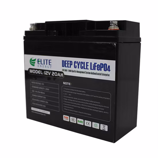 Batteria agli ioni di litio per lampione solare 12V 20Ah